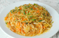 Капуста тушеная с грибами